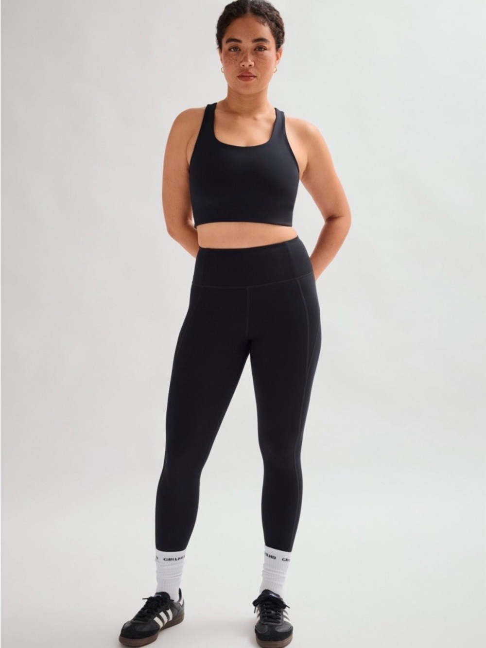 Girlfriend Collective High-Waist Black Compression Performance Leggings XS